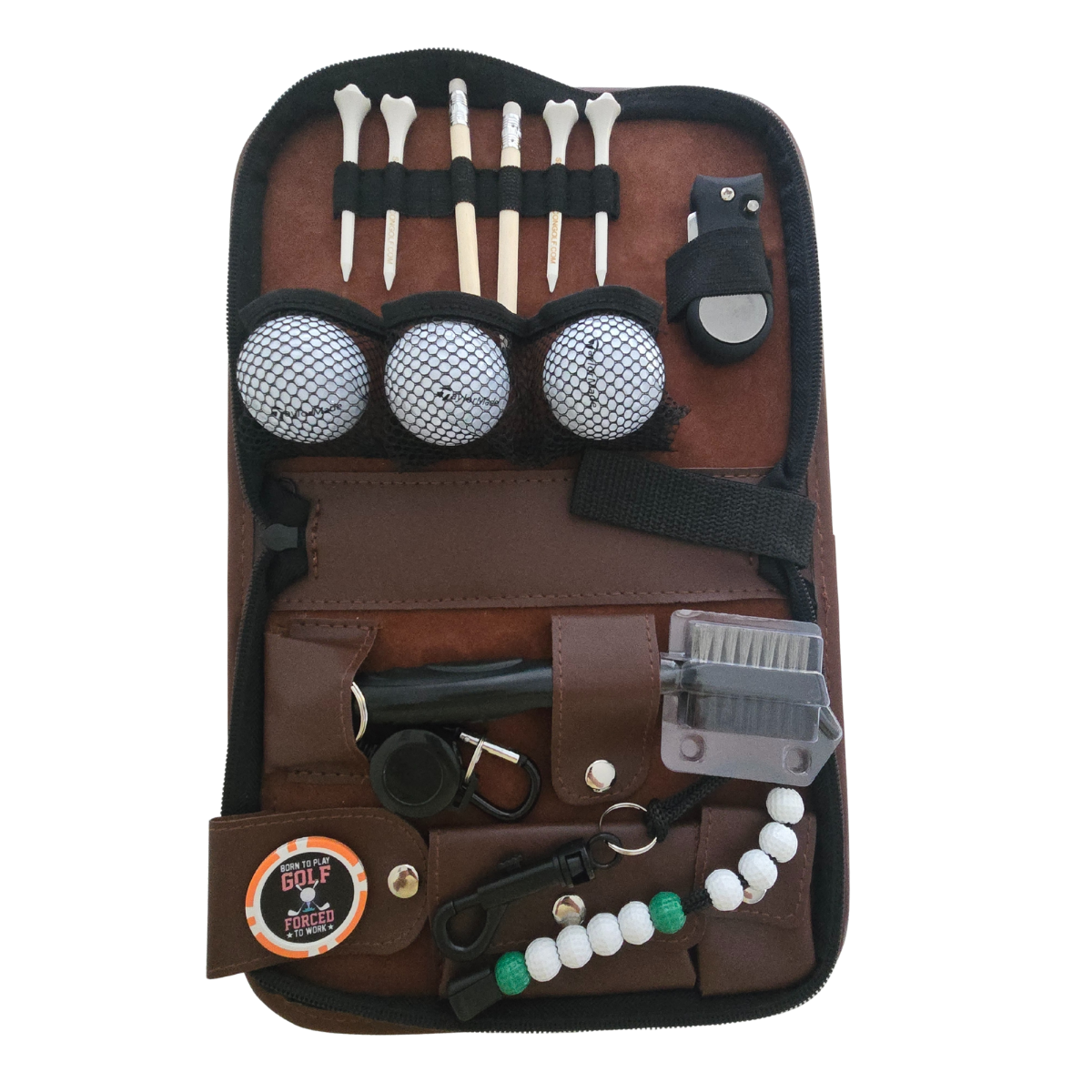 Golf Accessories and Tan Pouch