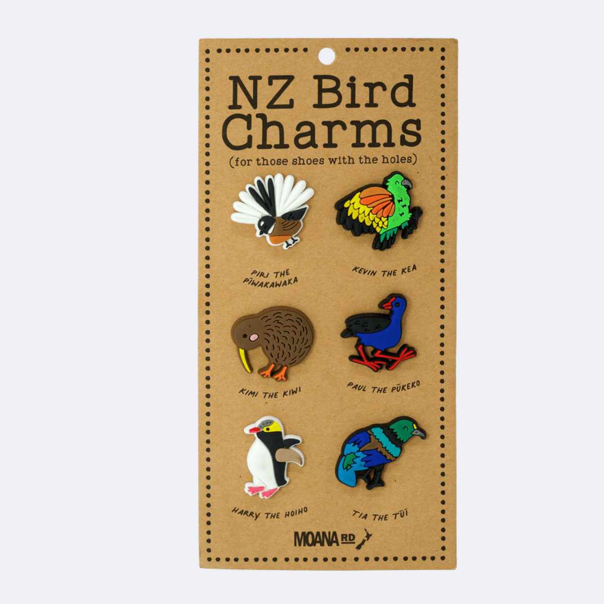 Moana Road Kids OG NZ Bird Charms Set