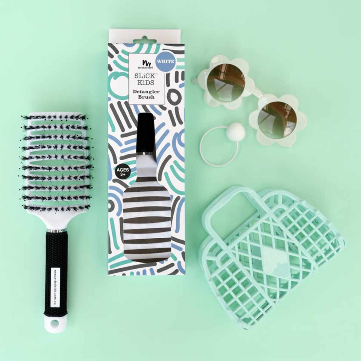 No Nasties Slick Kids Detangler Hairbrush