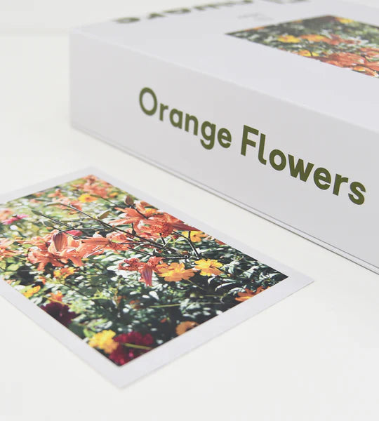 Lettuce Puzzle - Orange Flowers