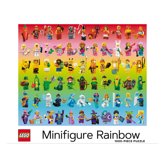 Rainbow Lego Minifigure 1000 Piece Puzzle