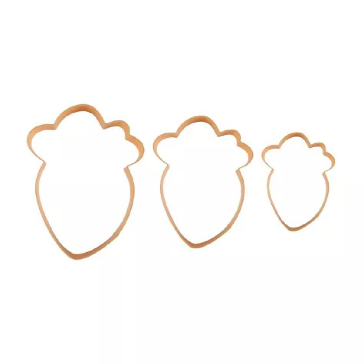 Easter 3 piece Carrot Cookie Cutter Set