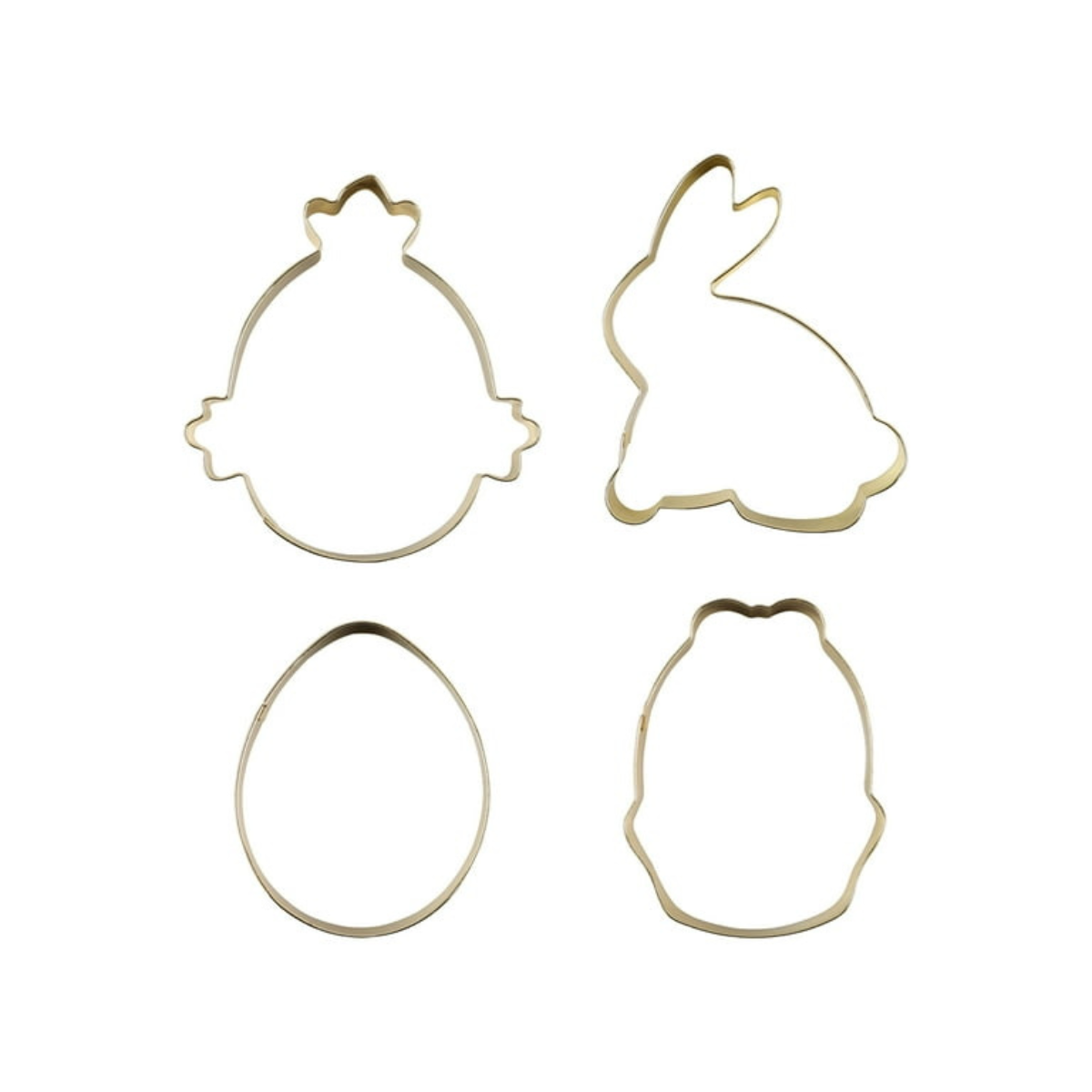 Easter 4 Piece Cookie Cutter Set