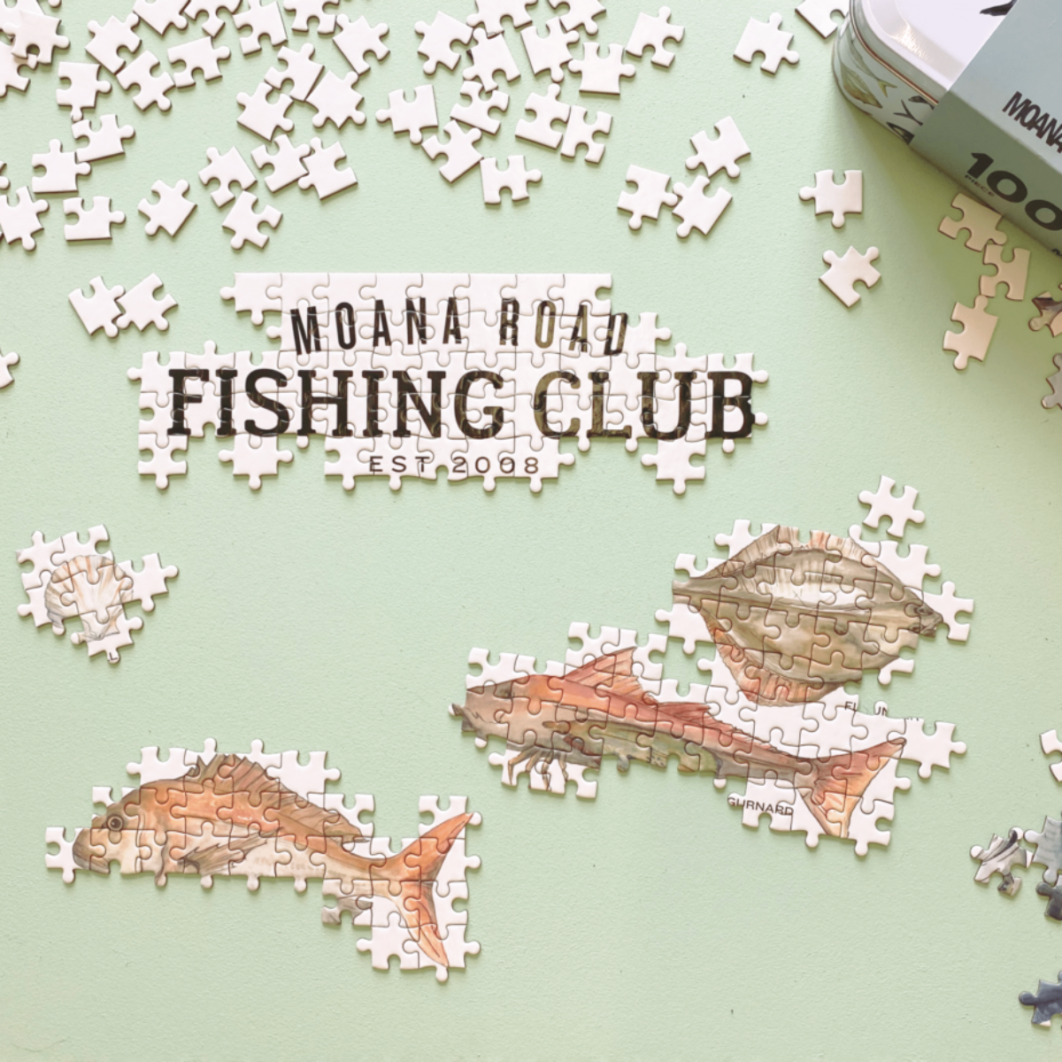 Moana Road NZ Fishing Club 1000 piece Puzzle