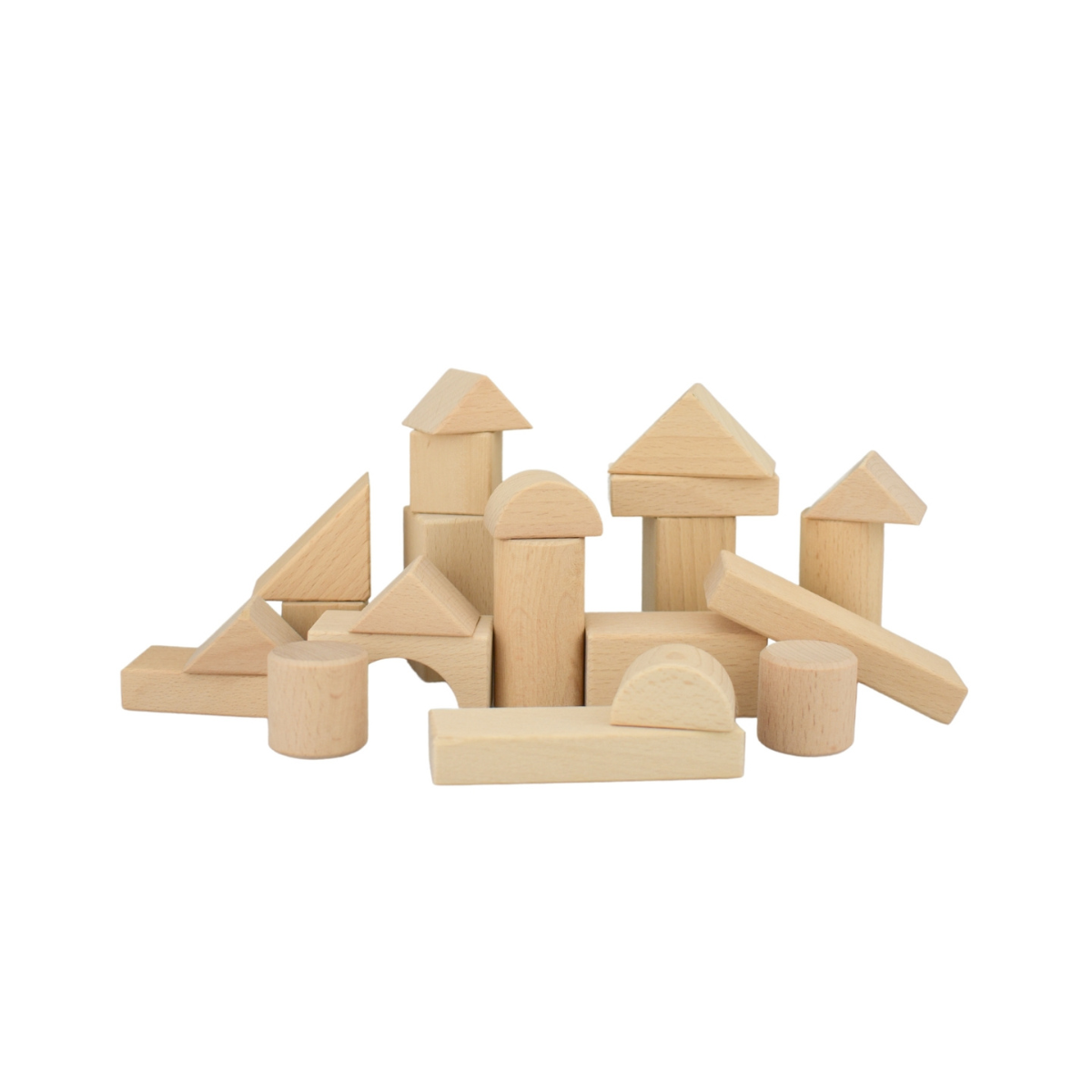 Kaper Kidz Natural Wooden Blocks - 22 pieces
