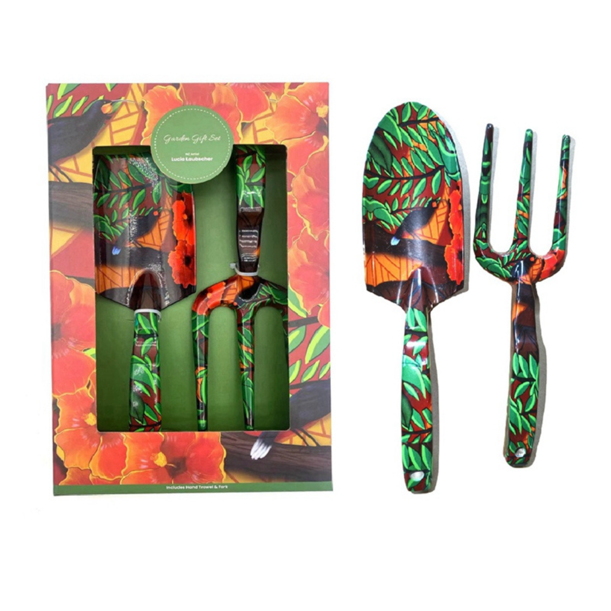 NZ Artwork Garden Trowel & Fork Set