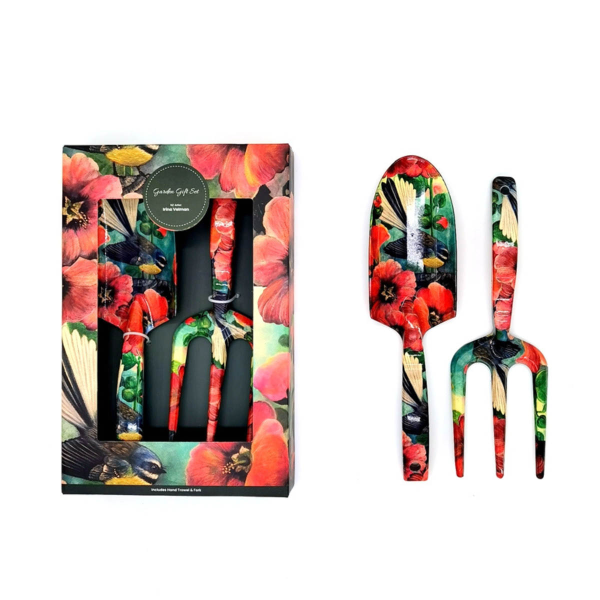 NZ Artwork Garden Trowel & Fork Set