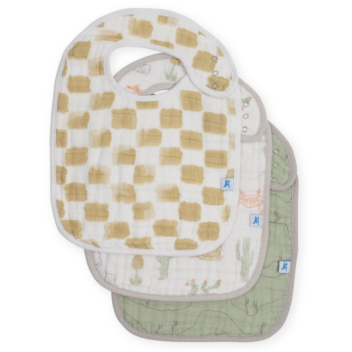 Little Unicorn Muslin Classic Bib - 3 Pack