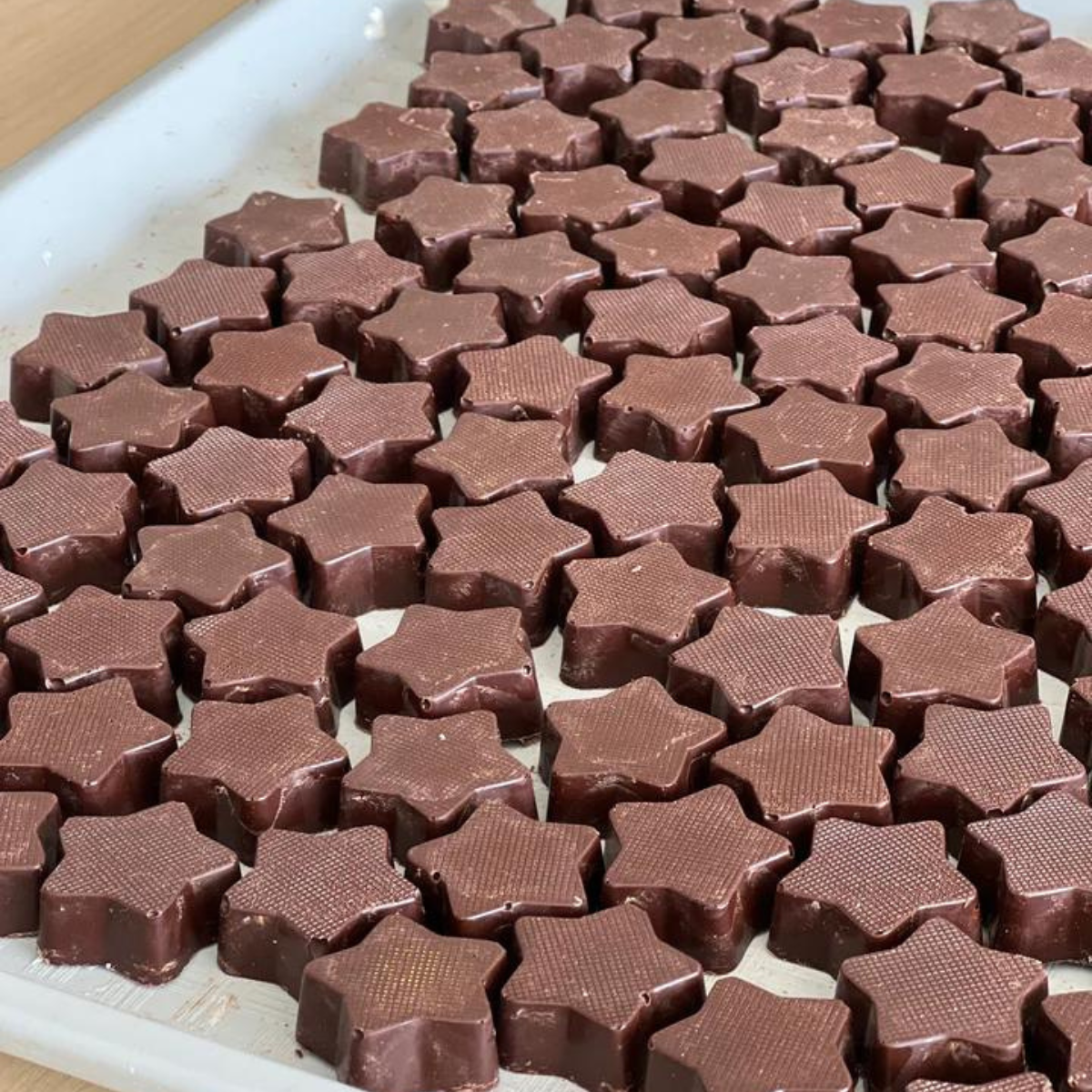 The Seriously Good Chocolate Co Christmas Chocolate Mint Stars - Triangle Box
