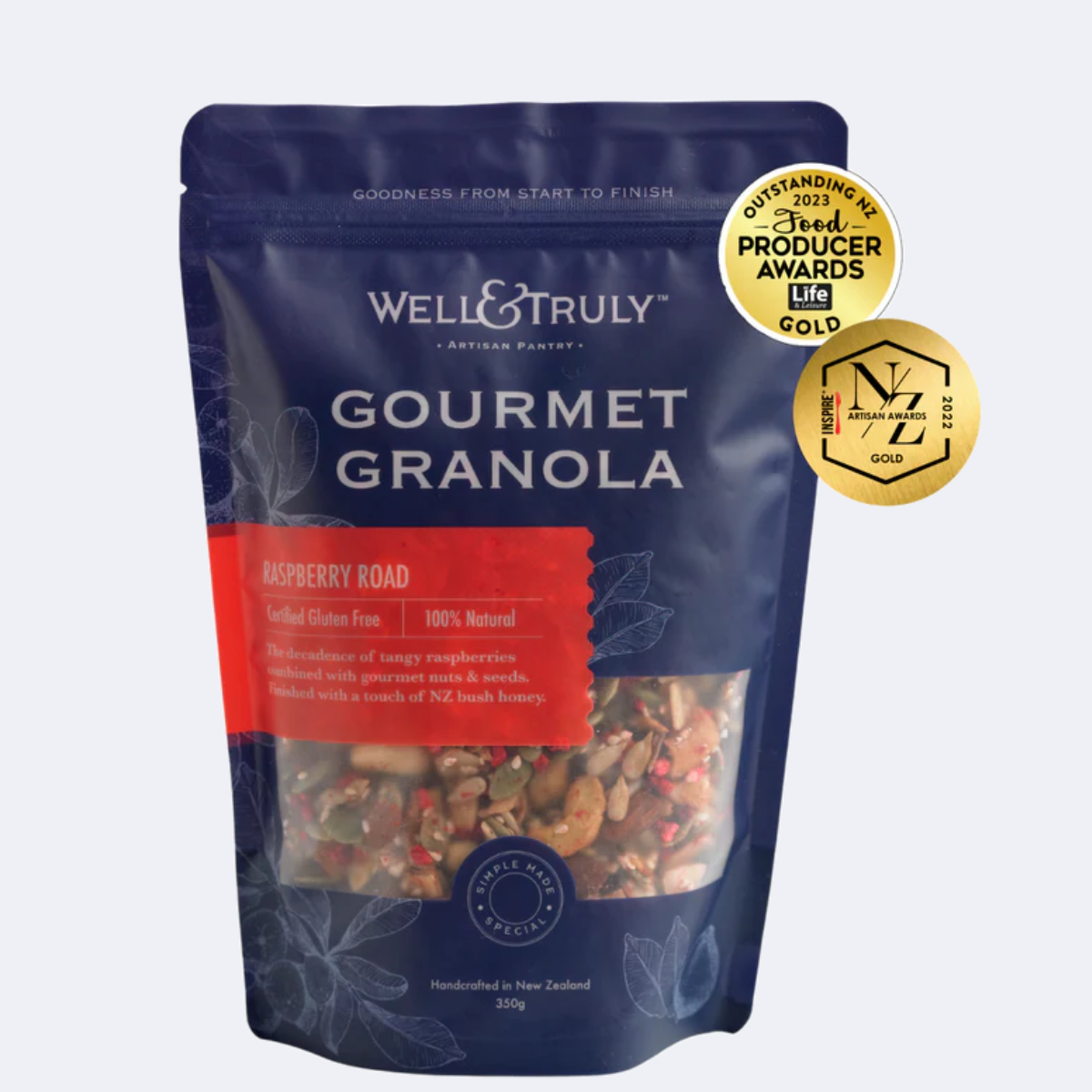 Well & Truly Raspberry Road Granola