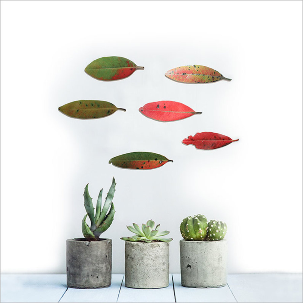Crystal Ashley ACM Printed Pohutukawa Leaves