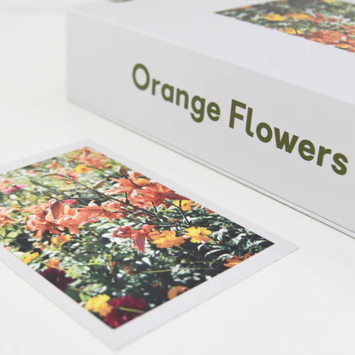 Lettuce Puzzle - Orange Flowers