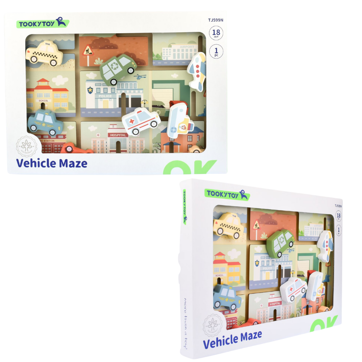 Tooky Toy Traffic Maze Puzzle Board