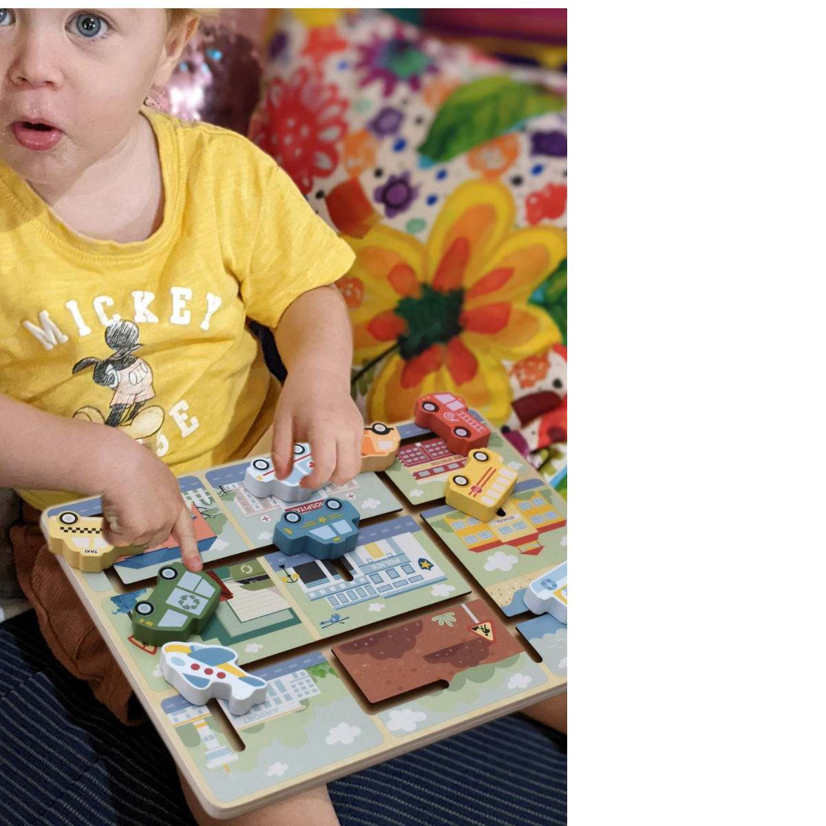 Tooky Toy Traffic Maze Puzzle Board