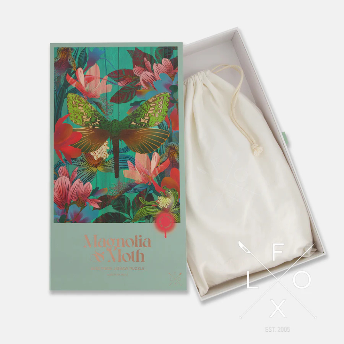 Flox Puzzle - Magnolia & Moth (1000 piece)