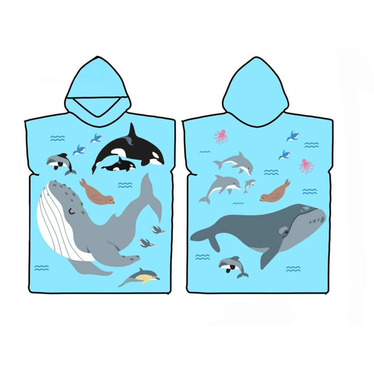 Moana Road Under the Sea Hooded Towel