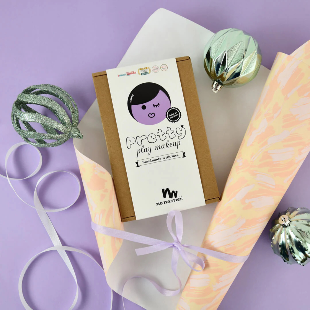 No Nasties Nancy Purple Pressed Powder Deluxe Box