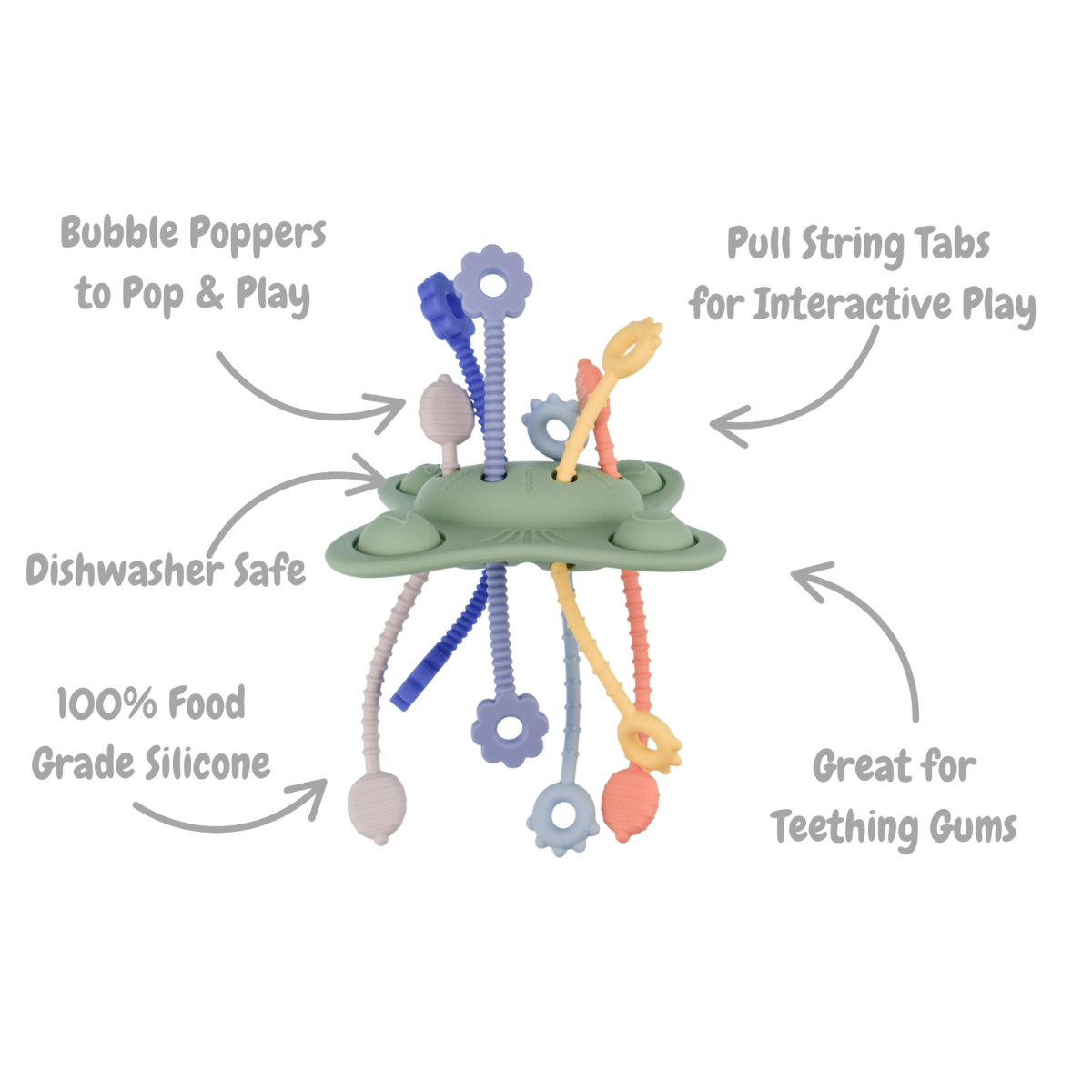 Koala Dream Silicone Pop & Pull Sensory Teether