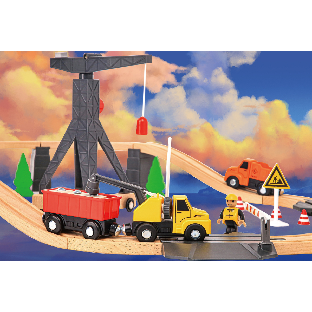 Construction Yard Train Set