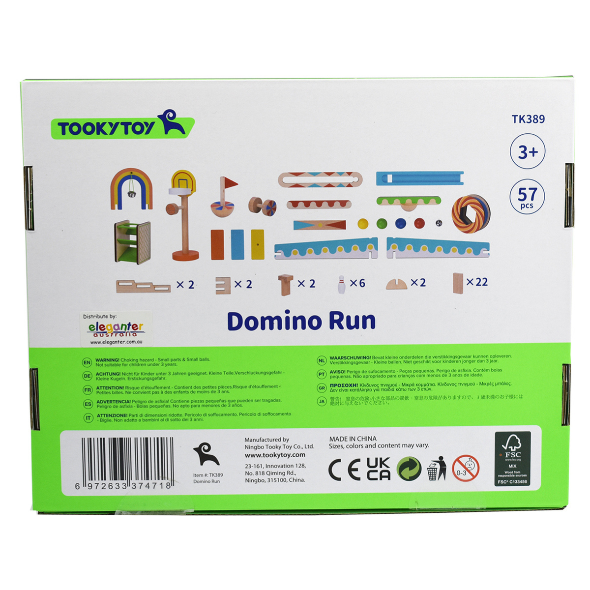 Tooky Toy Domino Run Building Set
