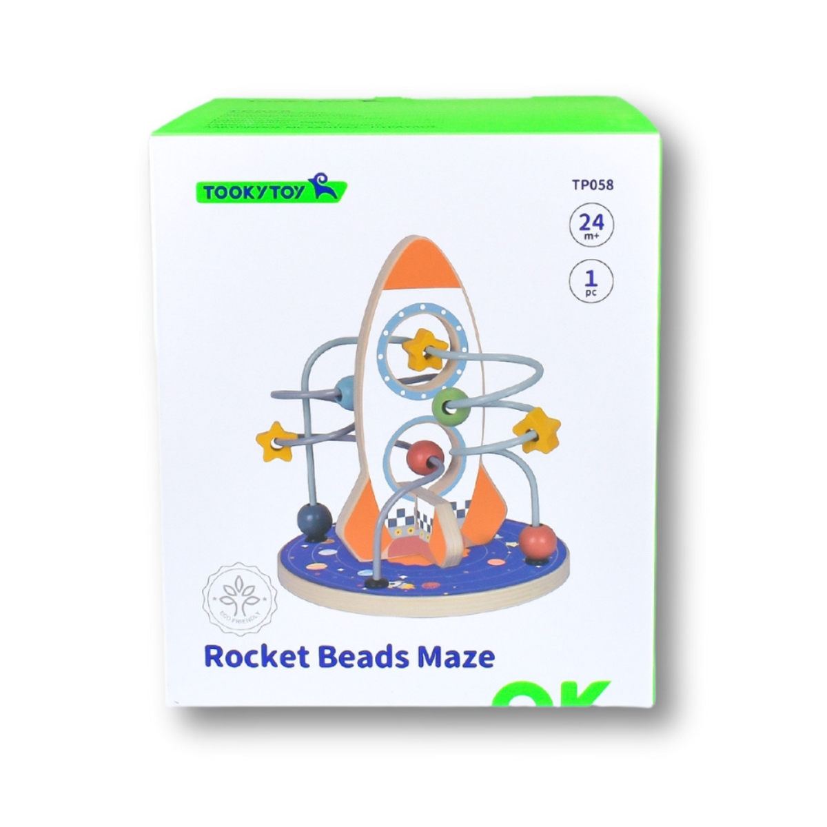Tooky Toy Space Rocket Bead Maze