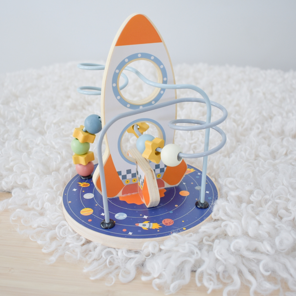 Tooky Toy Space Rocket Bead Maze