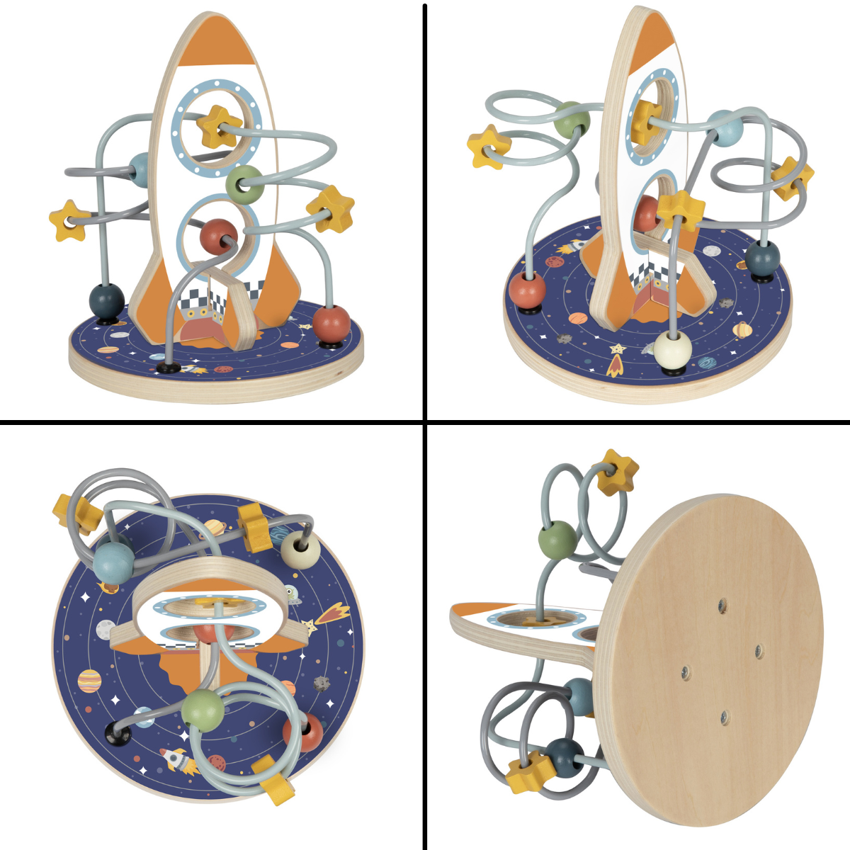 Tooky Toy Space Rocket Bead Maze