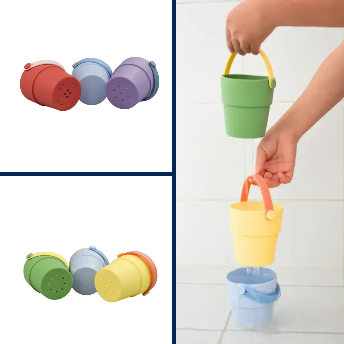 Koala Dream Silicone 3 piece Shower Buckets