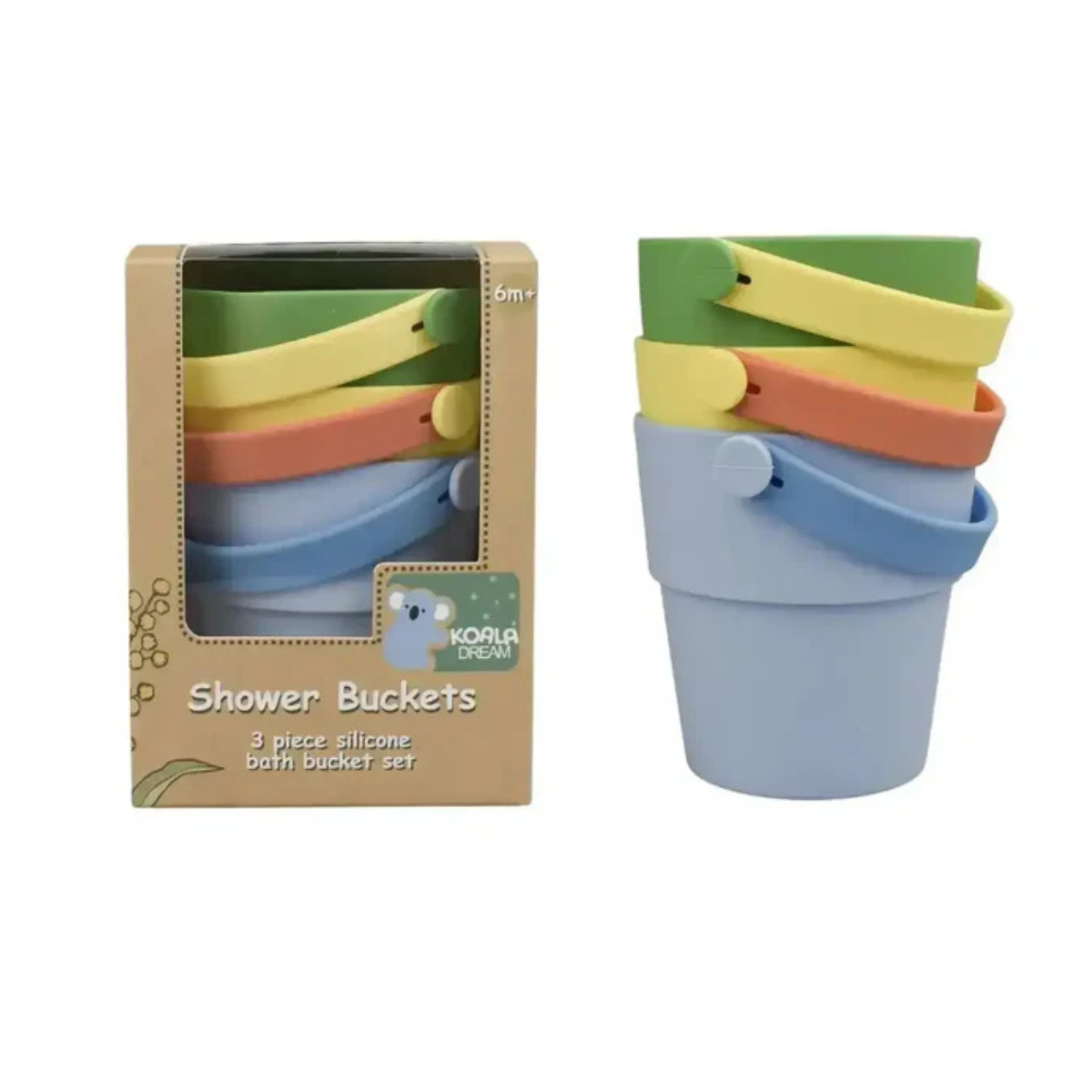 Koala Dream Silicone 3 piece Shower Buckets