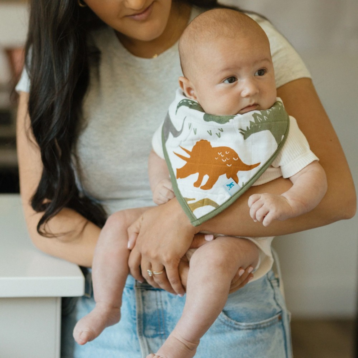 Little Unicorn Cotton Muslin Fleece Bandana Bib - 4 pack