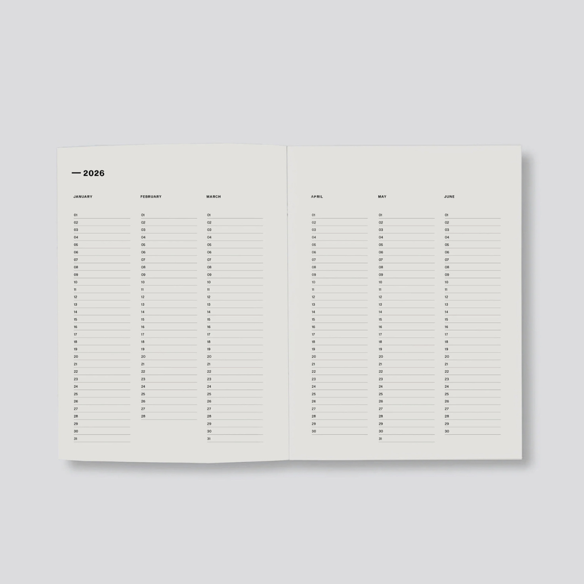 Lettuce Weekly Diary 2026 - Midnight - Pre Order