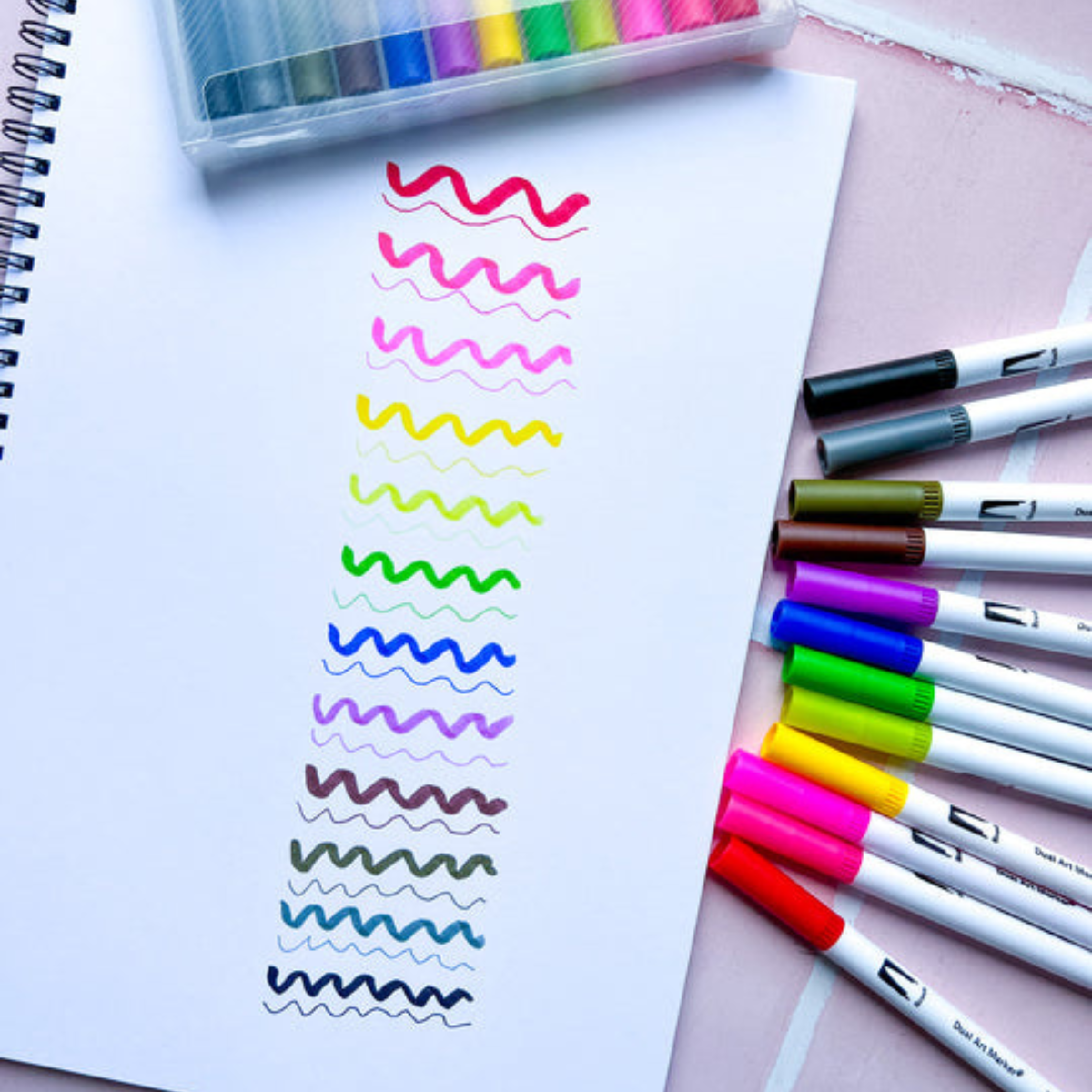 Dual Tip Brush markers Set of 12