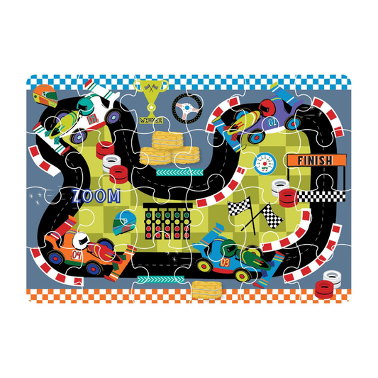 Floss & Rock 24 piece Mini Car Puzzle