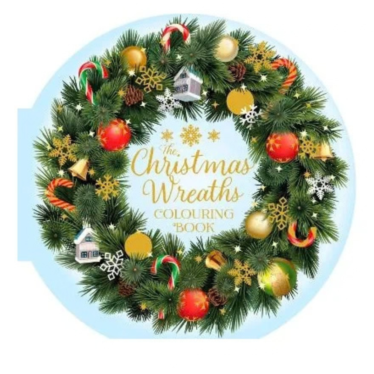 Christmas Wreaths Colouring Book