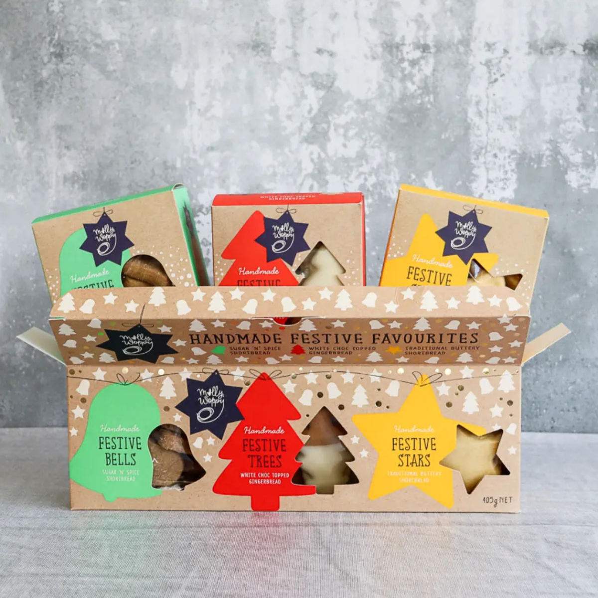 Festive Trio Box Christmas Gifting Cookies