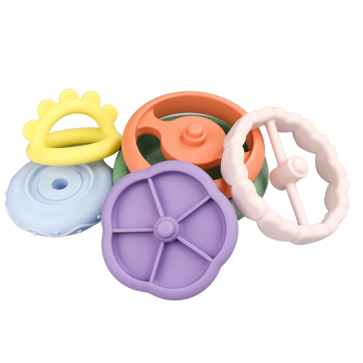 Koala Dream Silicone Sensory Rainbow Stacking Teether