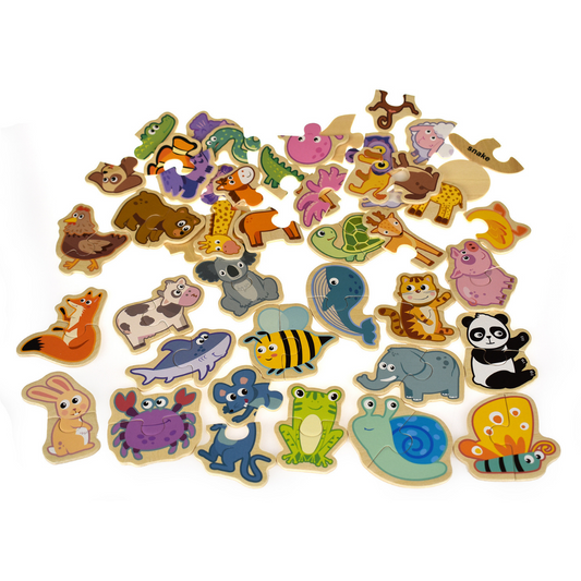 Kaper Kidz Animal Matching 2 Piece Puzzle