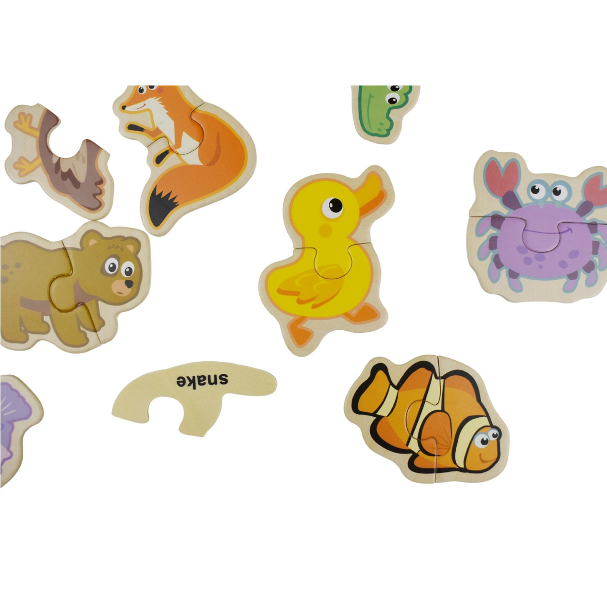 Kaper Kidz Animal Matching 2 Piece Puzzle