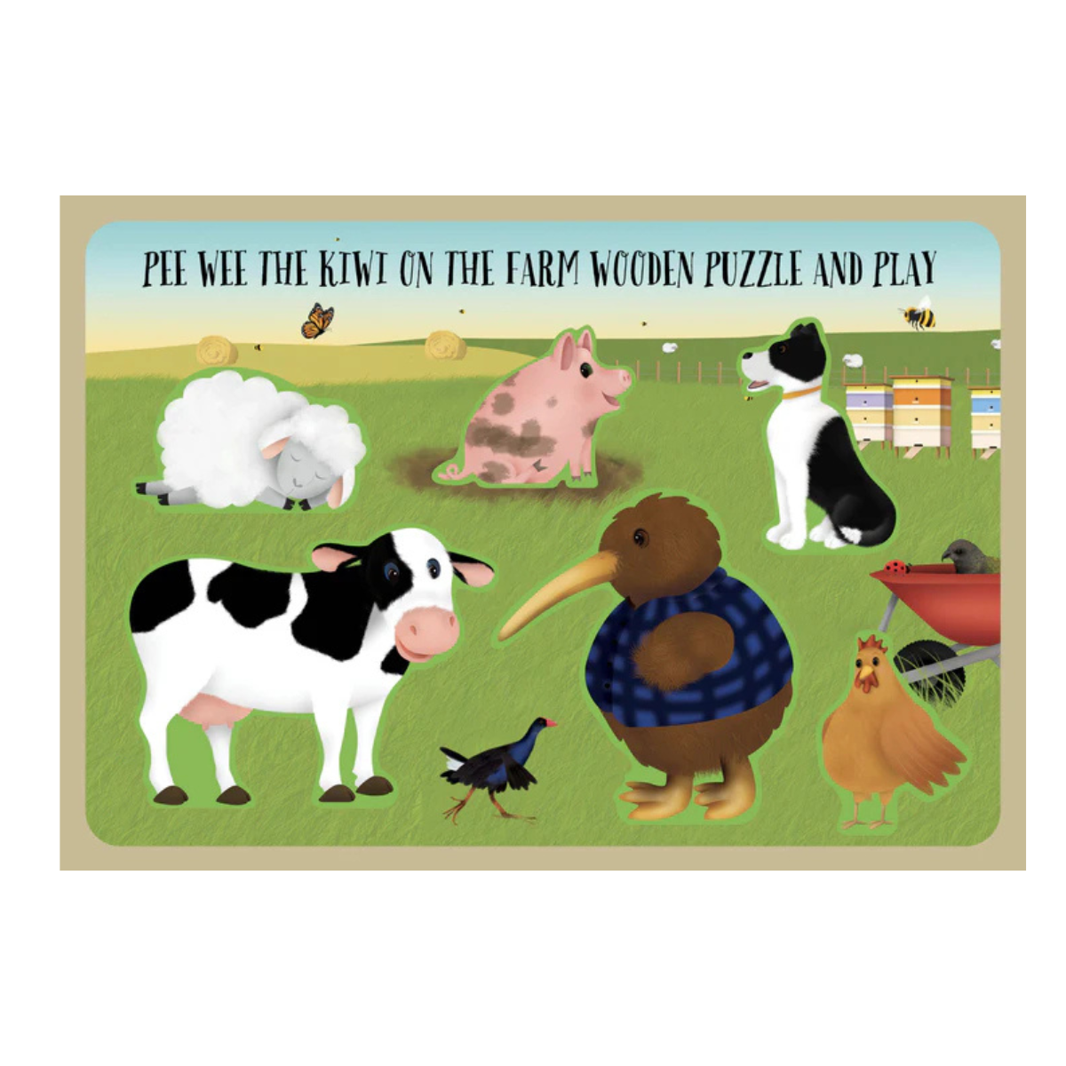 Pee Wee the Kiwi Wooden Puzzles