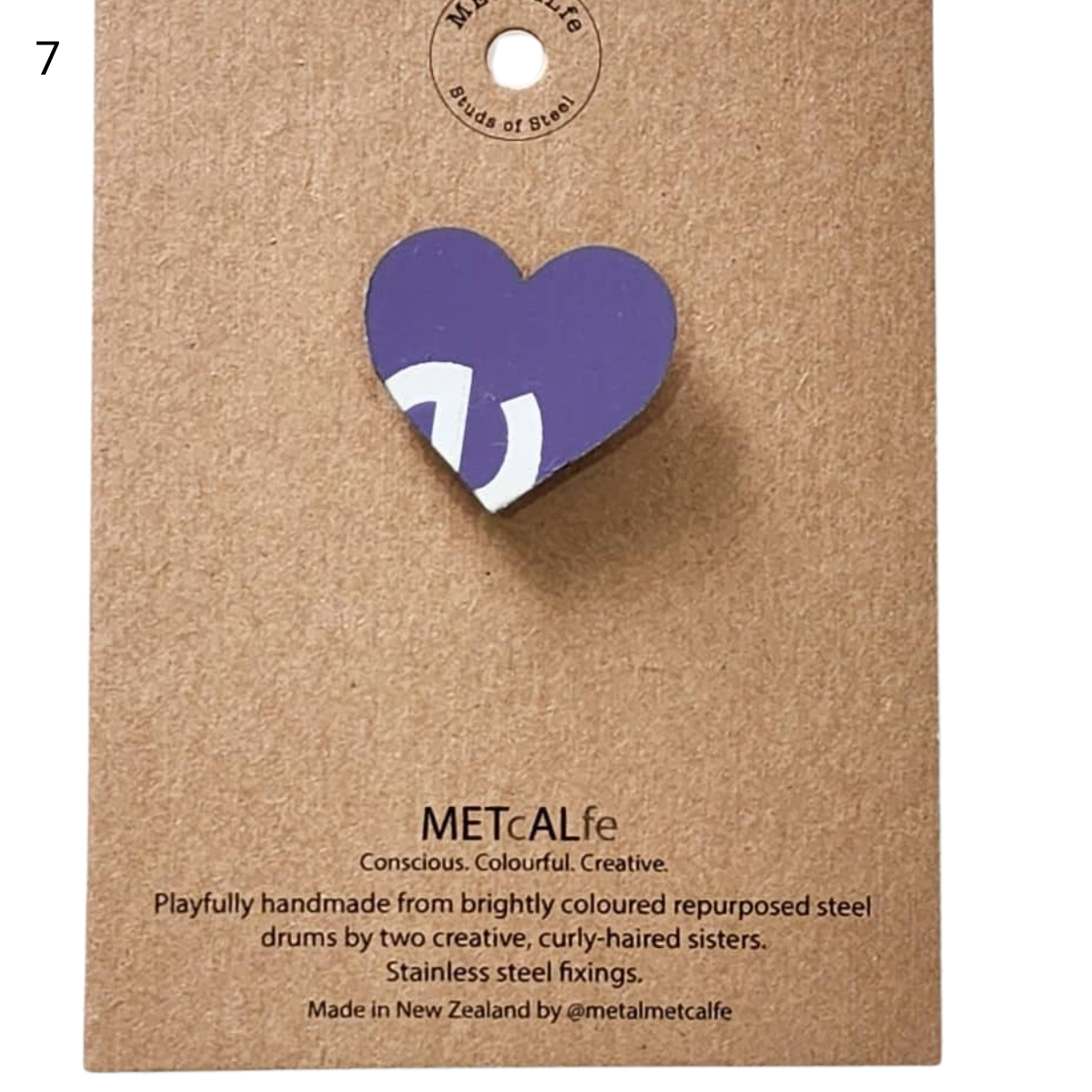 Heart Pins - Studs of Steel