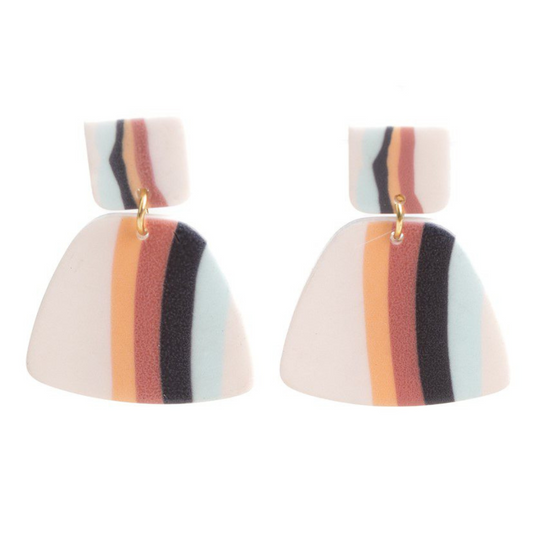 Stilen NZ Caz Autumn Stripe Earrings