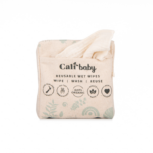 CaliBaby Reusable Wet Wipe are a zero-waste staple for eco-conscious parents and the perfect companion for early potty training.