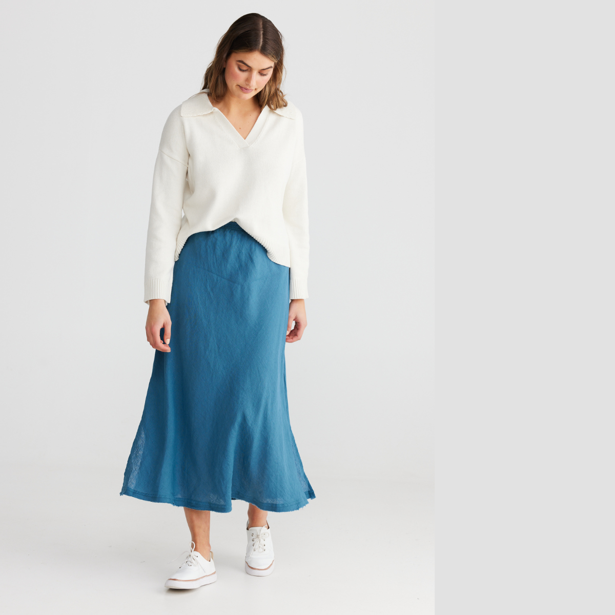 The Sicily Skirt Blue Steel