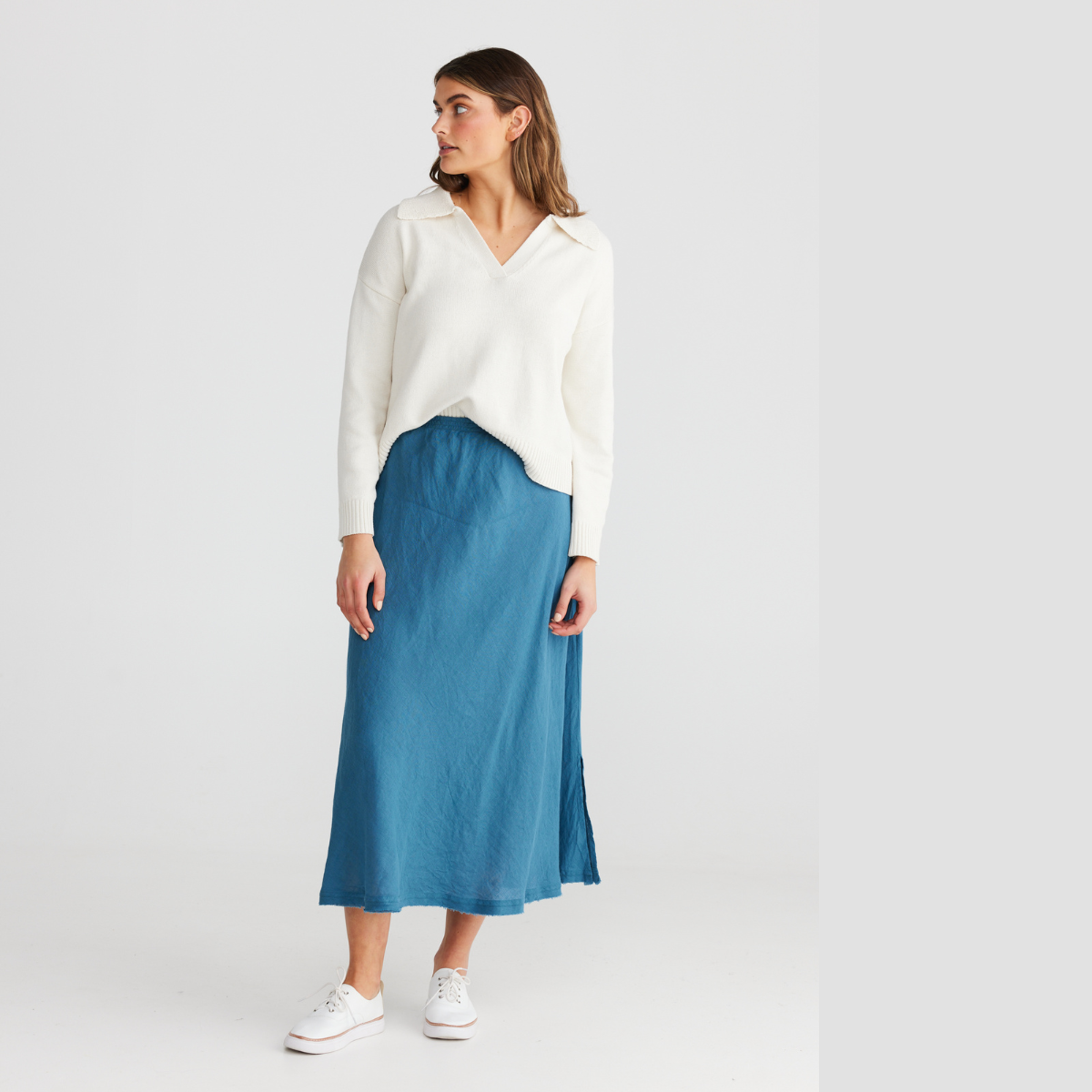 The Sicily Skirt Blue Steel