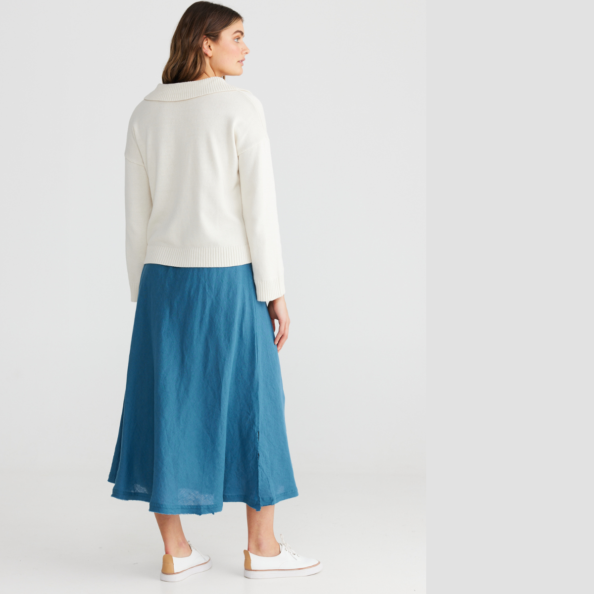 The Sicily Skirt Blue Steel
