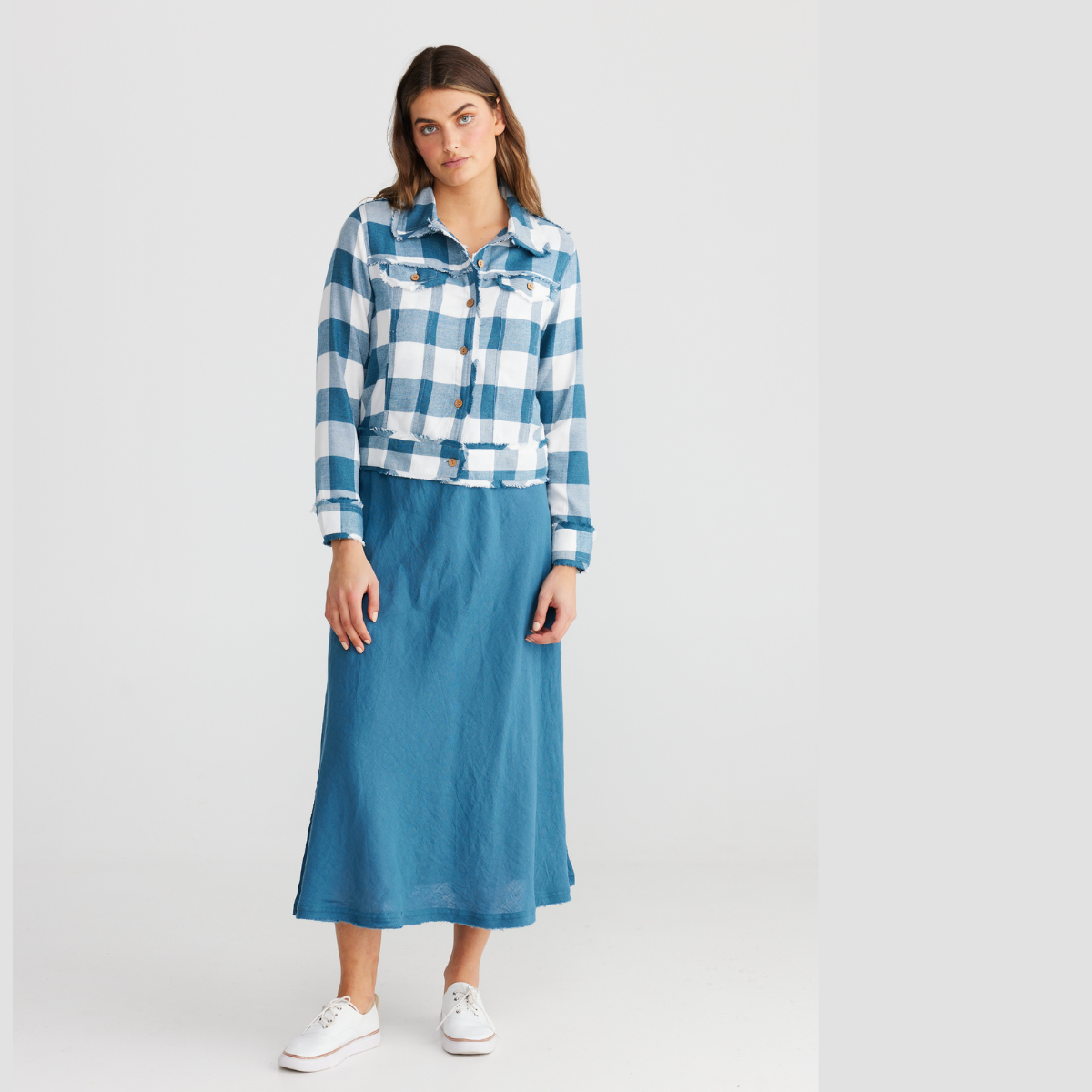 The Sicily Skirt Blue Steel