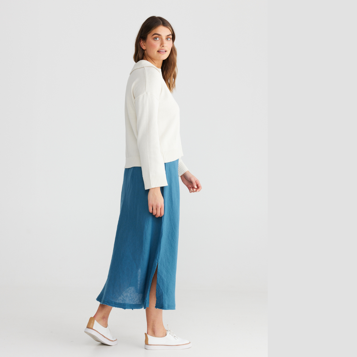 The Sicily Skirt Blue Steel