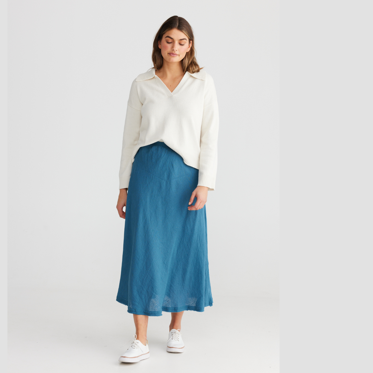 The Sicily Skirt Blue Steel