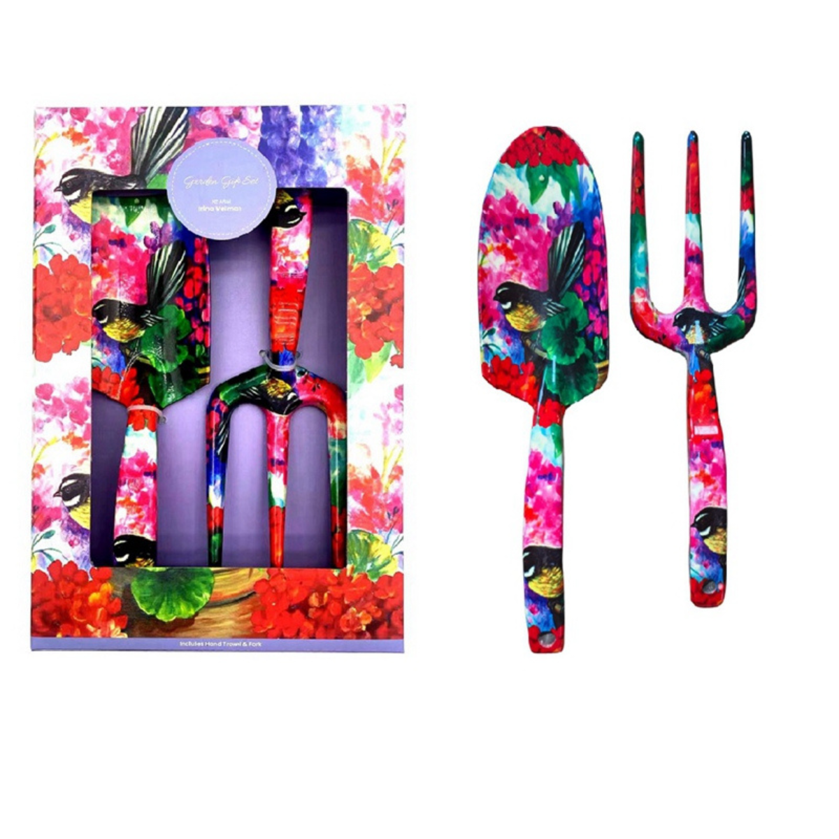 NZ Artwork Garden Trowel & Fork Set