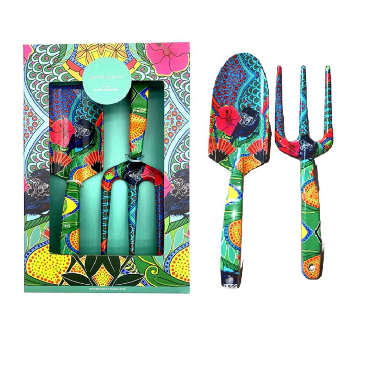NZ Artwork Garden Trowel & Fork Set